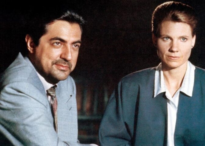 Lindsay Crouse och Joe Mantegna "House of Games". 