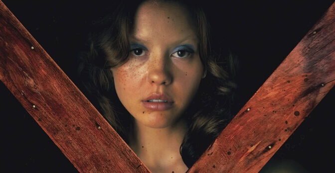 Mia Goth i stora genombrottet "X".