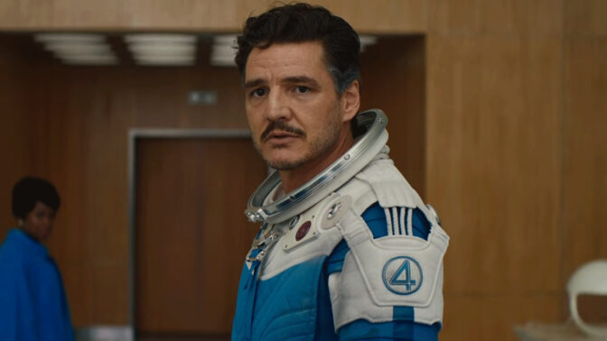 Pedro Pascal som Reed Richards/Mr. Fantastic i "The Fantastic Four: First Steps".
