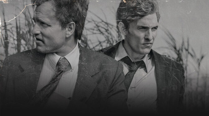 Woody Harrelson och Matthew McConaughey som Marty Hart och Rust Cohle i "True Detective".