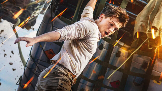 Tom Holland som Nathan Drake i "Uncharted".