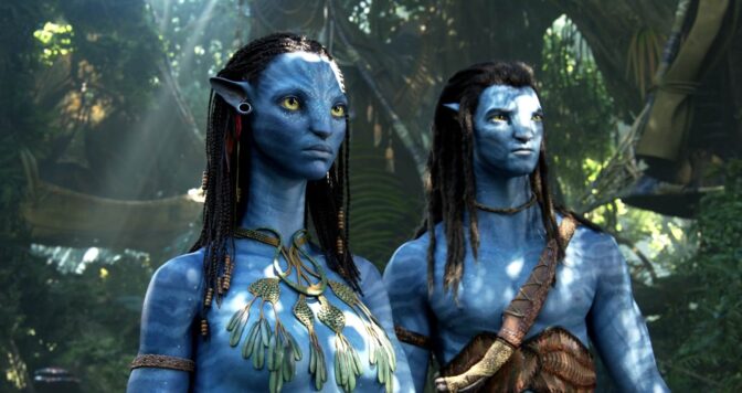 Jake och Neytiri spanar mot framtida "Avatar"-filmer