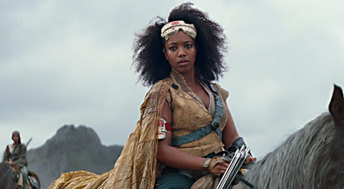 Naomi Ackie som Jannah i "Star Wars: The Rise of Skywalker"