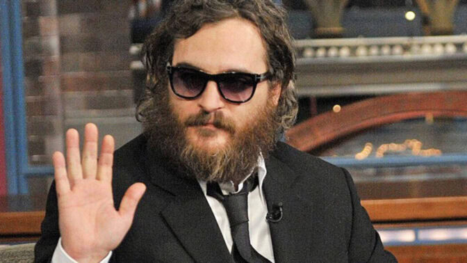 Phoenix gjorde bort sig hos Letterman år 2009.