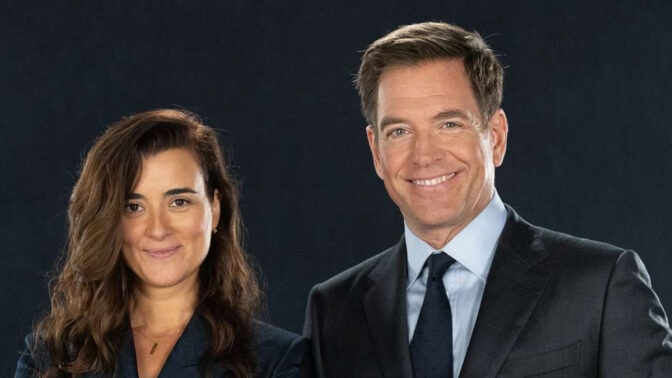 Cote de Pablo och Michael Weatherly som Ziva och Tony.