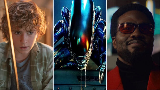 Percy Jackson, en xenomorph och Wonder Man