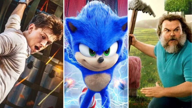 "Uncharted", "Sonic the Hedgehog" och "Minecraft"