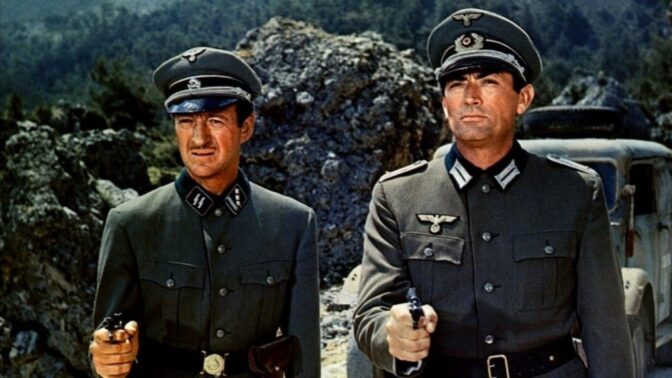 David Niven och Gregory Peck i "Kanonerna på Navarone"