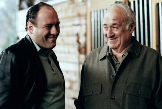 James Gandolfini och Jerry Adler i "The Sopranos".