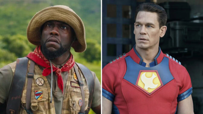 Kevin Hart i "Jumanji" och John Cena i "Peacemaker"