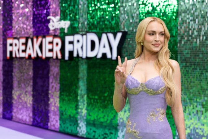 Lindsay Lohan på galapremiären av “Freakier Friday”
