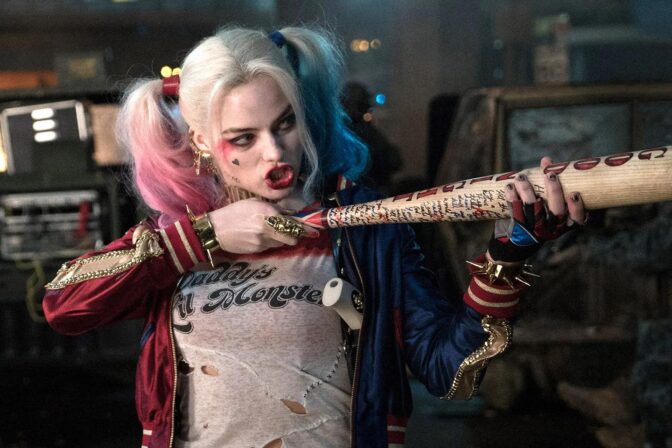 Margot Robbie som Harley Quinn.
