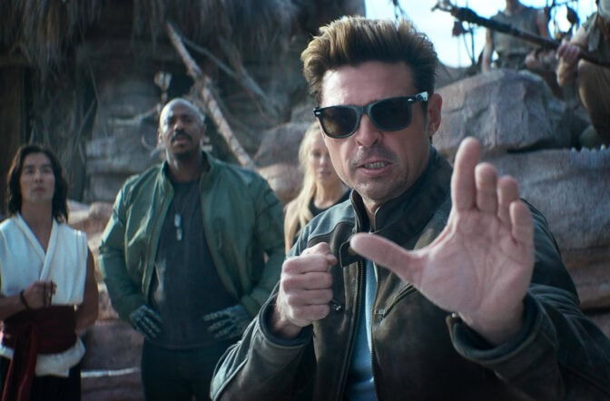  Karl Urban, Mehcad Brooks, Jessica McNamee, and Ludi Lin i "Mortal Kombat II"