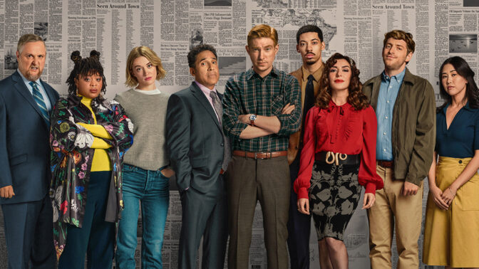 Redaktionen på Toledo Truth Teller visar upp sig.