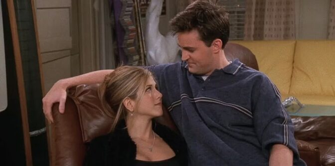 Jennifer Aniston och Matthew Perry i "Vänner".