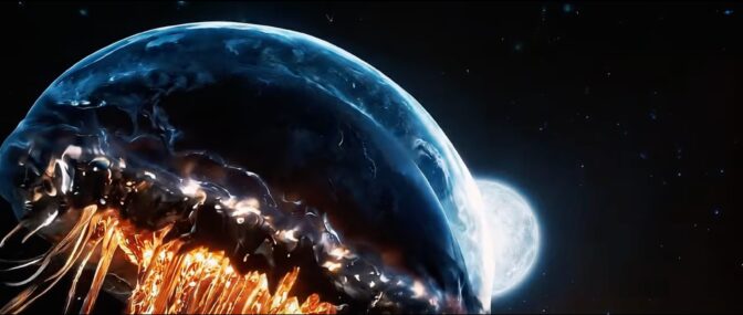 En jättemanet? I rymden? Tänk vad AI kan hitta på.