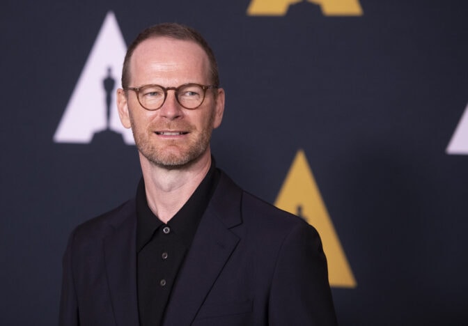 Joachim Trier på inspelningen.