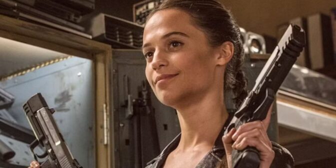 Alicia Vikander som Lara Croft i "Tomb Raider" (2018)