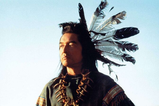 Greene i sin Oscarsnominerade roll i "Dansar med vargar".