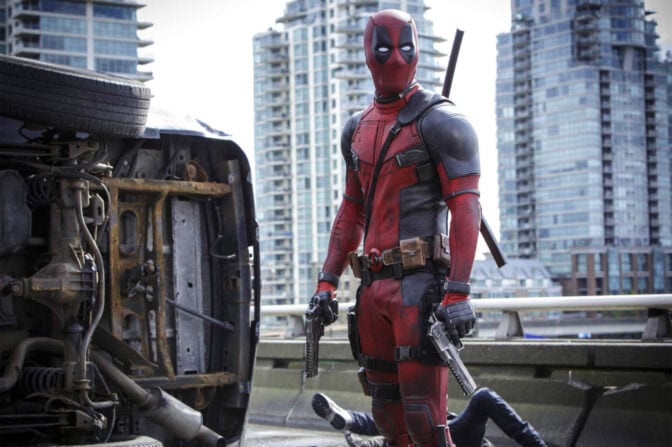 Ryan Reynolds som Deadpool i "Deadpool"