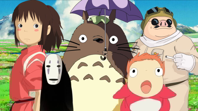 Diverse karaktärer från Studio Ghiblis filmer. 