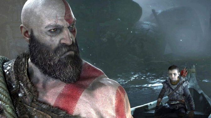 Kratos och sonen Atreus i spelet "God of War"