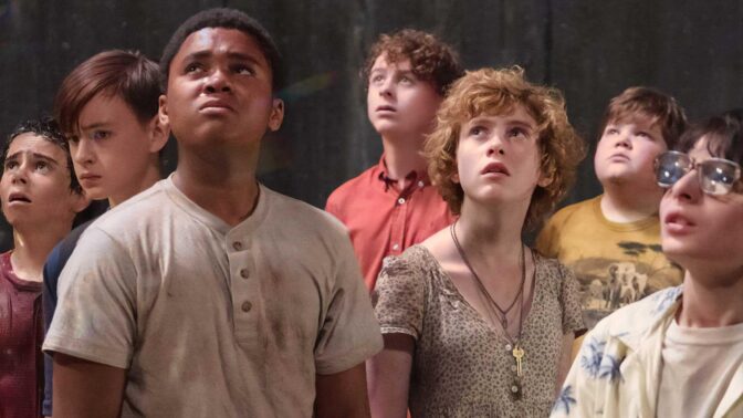 Skraja kids på jakt efter Pennywise i "Det":