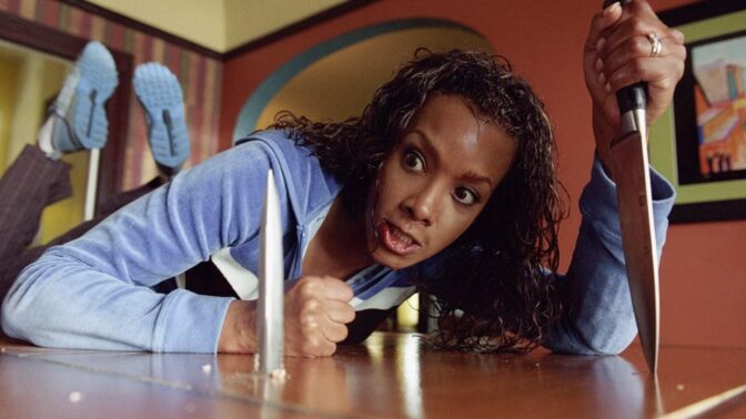 Vivica A. Fox i en knivig situation i "Kill Bill"