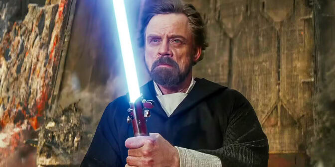Mark Hamill som Luke Skywalker i "The Last Jedi".