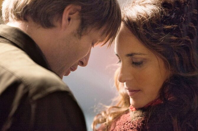 Mads Mikkelsen och Alexandra Rapaport i "Jakten"