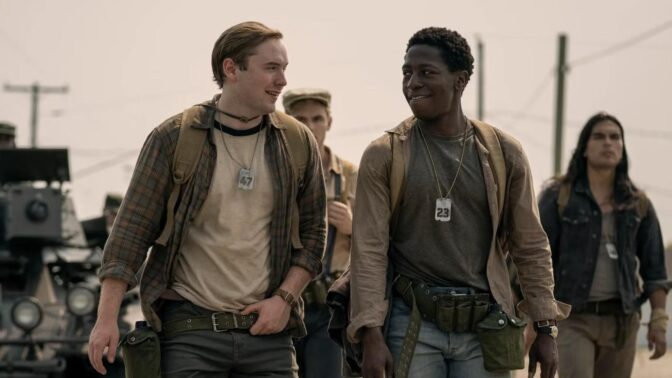 "The Long Walk", Cooper Hoffman och David Jonsson