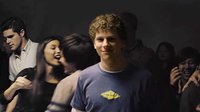 Jesse Eisenberg som Mark Zuckerberg i "The Social Network".