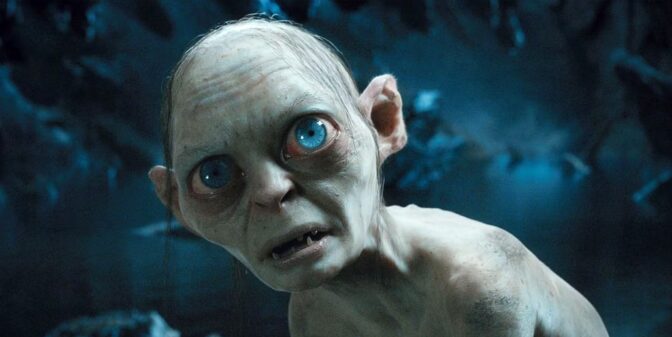 Gollum i "Hobbit: En oväntad resa".