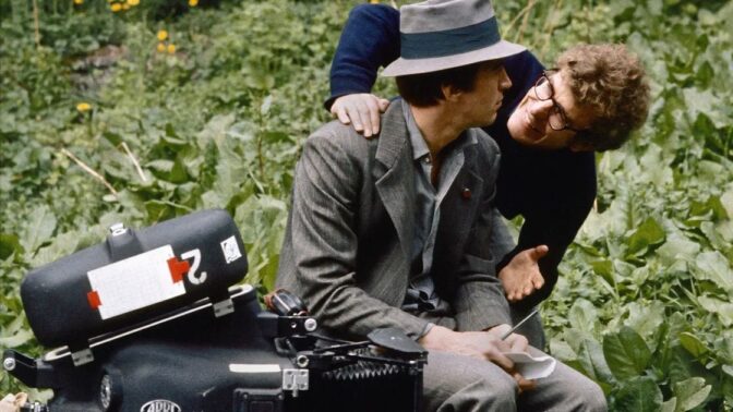 Bo Widerberg regisserar parhästen Thommy Berggren.