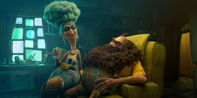 Herr och fru Slusk, nu också kända som Knölarna.