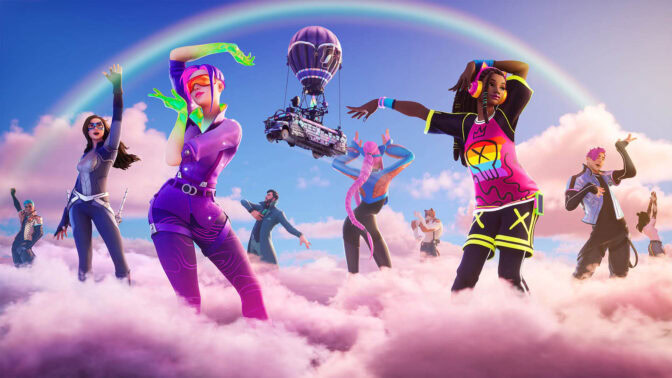 Rainbow Royale i "Fortnite" 2022. 