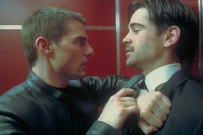 Tom Cruise och Colin Farrell i "Minority Report". 