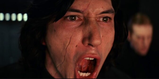Adam Driver som Kylo Ren i "Star Wars: The Last Jedi". 