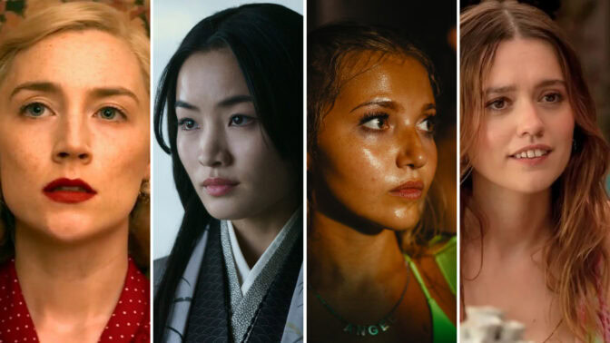 Saoirse Ronan, Anna Sawai, Mia McKenna-Bruce och Aimee Lou Wood.