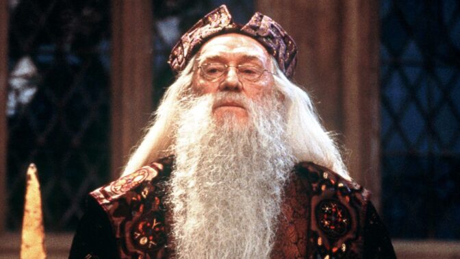 Richard Harris spelade Dumbledore i de första "Harry Potter"-filmerna.