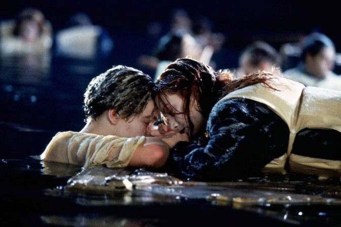 Leonardo DiCaprio och Kate Winslet i "Titanic".