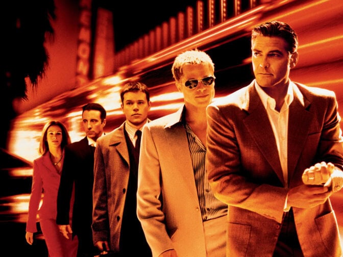 George Clooney leder sina mästertjuvar i "Ocean's 11".