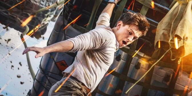 Tom Holland som Nathan Drake i "Uncharted".