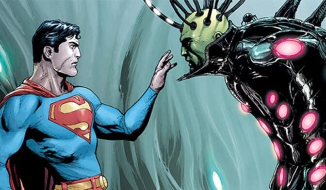 Superman vs Brainiac i serietidningarna.