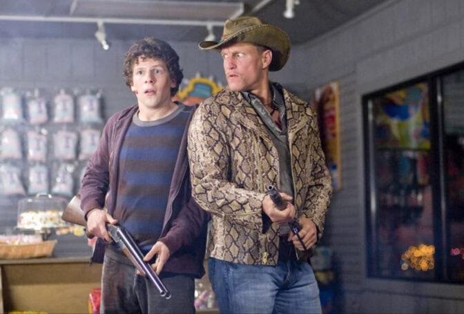 Jesse Eisenberg och Woody Harrelson i "Zombieland" (2009)