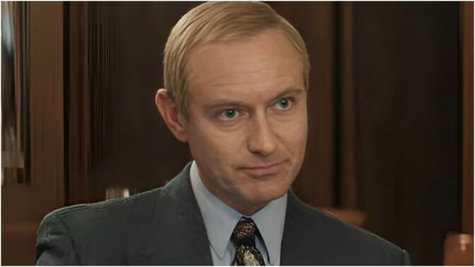 Jude Law som Putin i "The Wizard of the Kremlin".