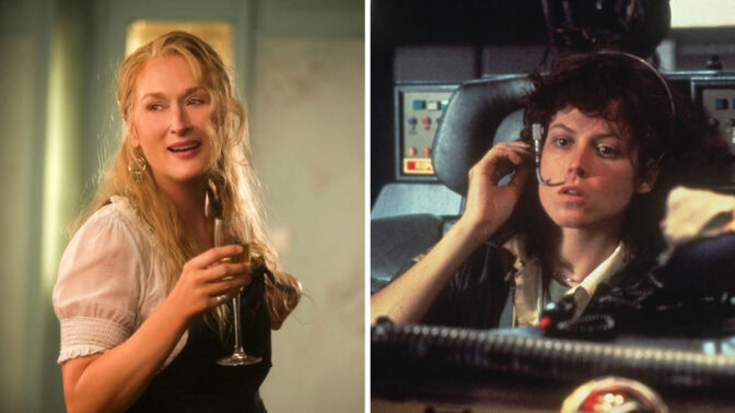 Meryl Streep i "Mamma Mia" och Sigourney Weaver i "Alien"