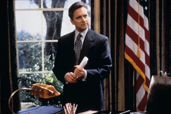 Michael Douglas, "Presidenten och Miss Wade", 1995