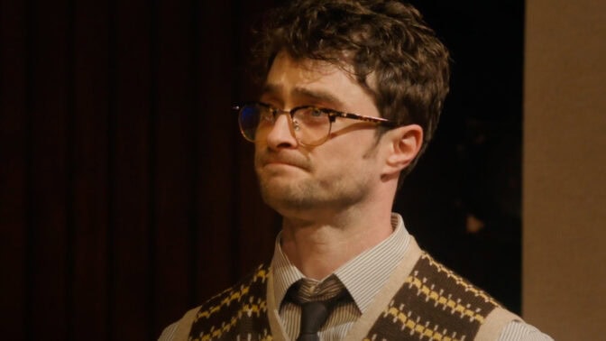 Daniel Radcliffe i filmversionen av "Merrily We Roll Along". 
