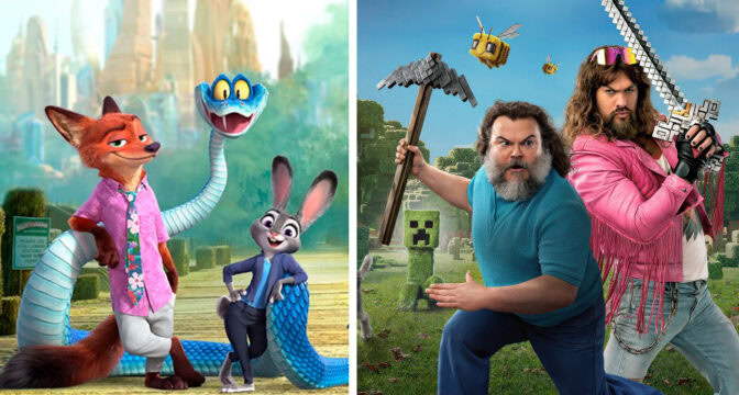 "A Minecraft Movie" och "Zootropolis 2" toppar listan.